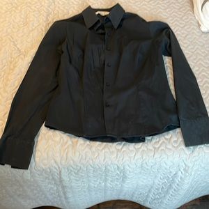 Cute Charcoal Black Zara Button Down Long Sleeve